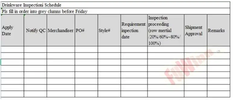 inspection form